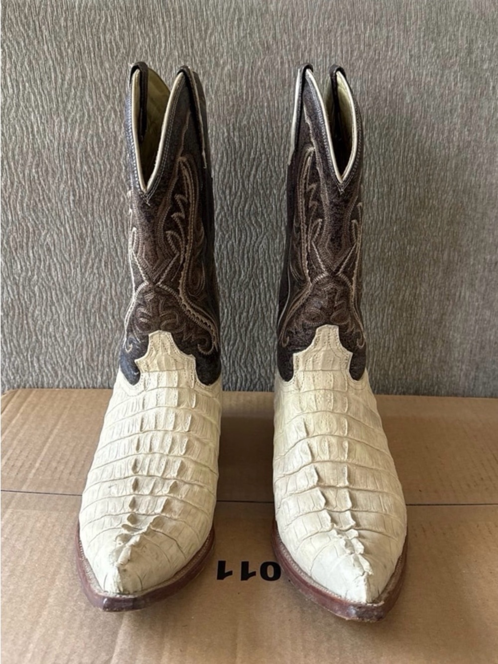 Lamasini Men Ostrich Cowboy Boots: Ranchero Western Wear